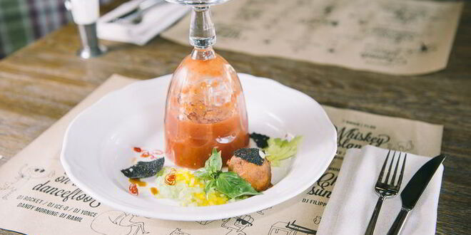 Рецепт гаспачо с сорбетом из томатов