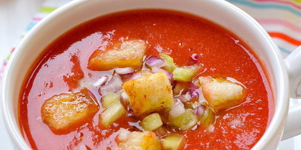 Как приготовить холодный томатный суп гаспачо