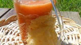 Рецепт Острого гаспачо с чипсами из пармезана