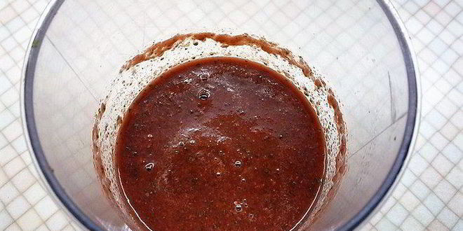 Рецепт вишнева-малинового гаспачо