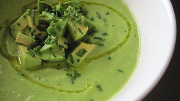 Рецепт Зеленого гаспачо для сыроедов