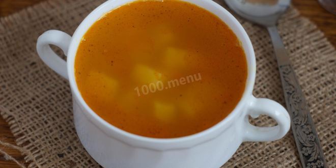 Рецепт горохового супа без мяса