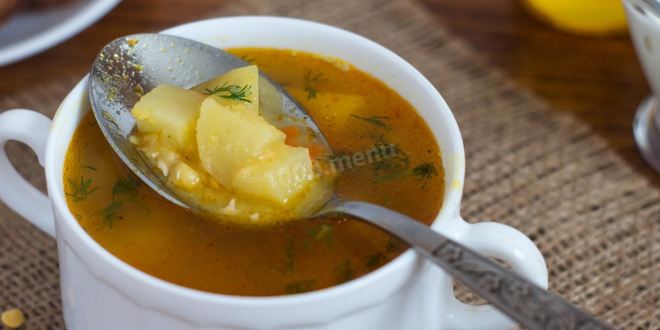 Рецепт горохового супа без мяса
