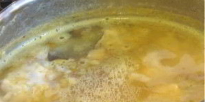 Рецепт горохового супа на мясном бульоне