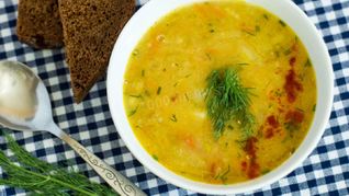 Рецепт Горохового супа постного