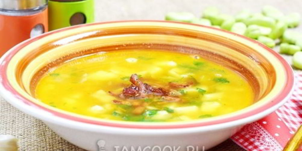 Как приготовить гороховый суп с беконом