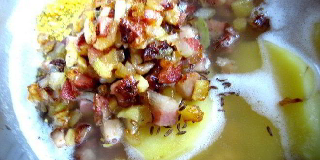 Рецепт горохового супа с копченостями и тыквой