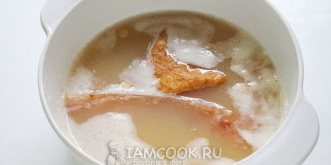 Рецепт горохового супа с копченым салом