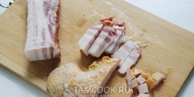 Рецепт горохового супа с копченым салом