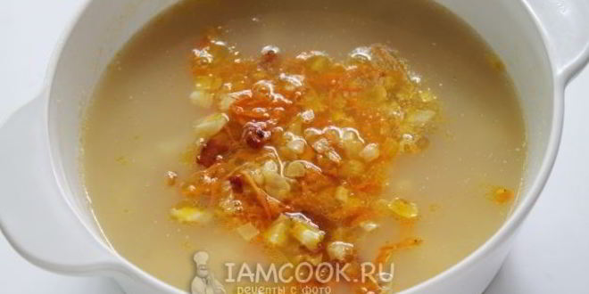 Рецепт горохового супа с копченым салом