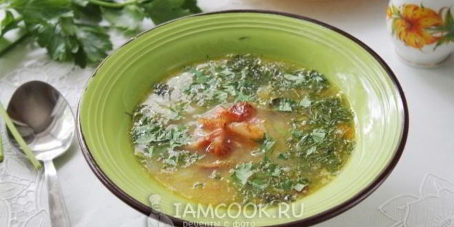 Рецепт горохового супа с копченым салом