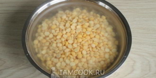 Рецепт горохового супа с копчеными ребрышками в мультиварке