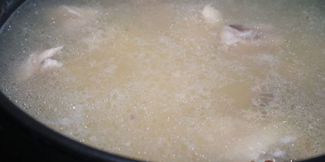 Рецепт горохового супа с курицей и луком пореем