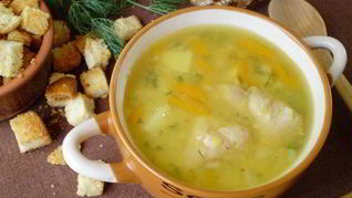 Рецепт Горохового супа с курицей в мультиварке