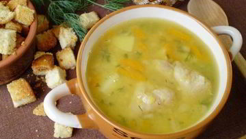 Рецепт Горохового супа с курицей в мультиварке