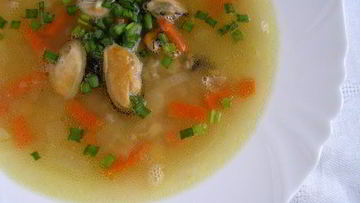 Рецепт Горохового супа с мидиями