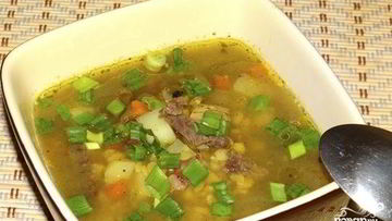 Рецепт Горохового супа с ребрышками в мультиварке