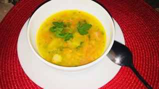 Рецепт Горохового супа с варено-копченой рулькой