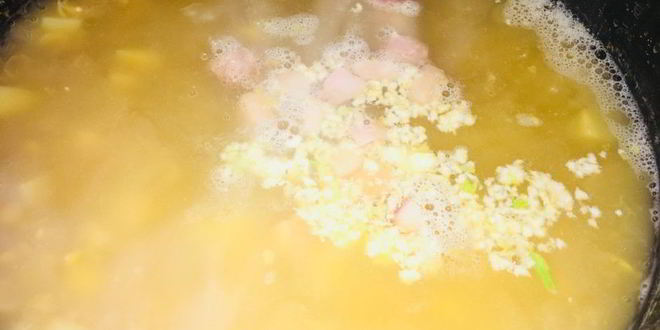 Рецепт горохового супа с варено-копченой рулькой