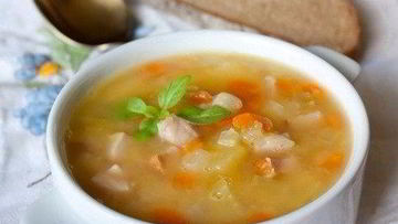 Рецепт Горохового супа с ветчиной по-домашнему