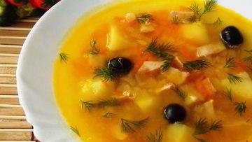 Рецепт Горохового супа с ветчиной