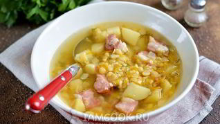 Рецепт Горохового супа со свиными ребрышками