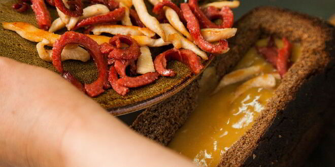 Рецепт горохового супа в буханке