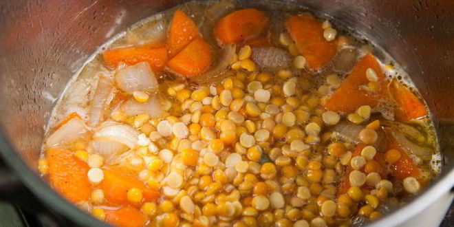 Рецепт горохового супа в буханке