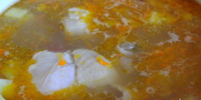 Рецепт куриного супа с зеленым горохом и чечевицей бобовый дуэт