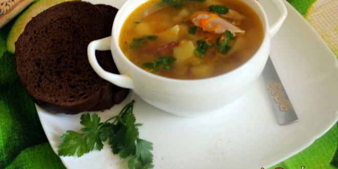 Рецепт куриного супа с зеленым горохом и чечевицей бобовый дуэт