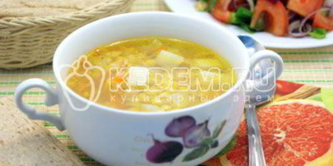 Рецепт постного горохового супа