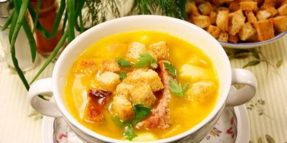 Как приготовить суп гороховый с овощами и копчеными ребрышками