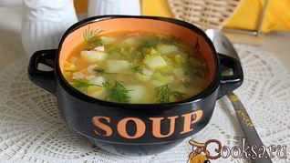 Рецепт Супа из зеленого гороха с копченостями