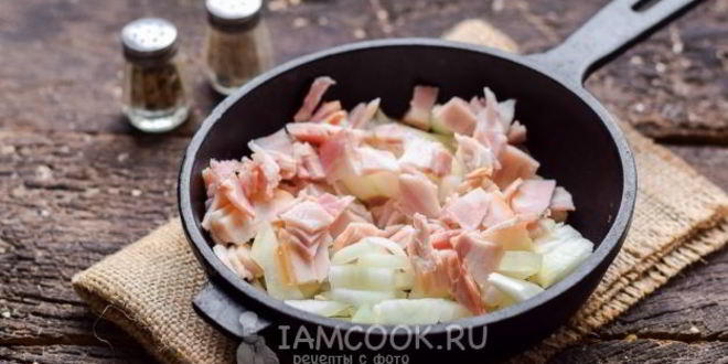Рецепт картофельного супа с беконом и сушеными грибами