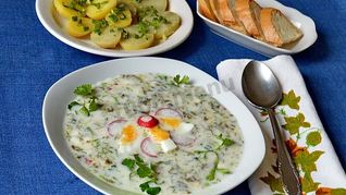 Рецепт Холодника из щавеля на кефире