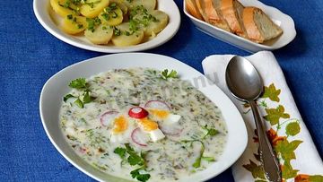 Рецепт Холодника из щавеля на кефире