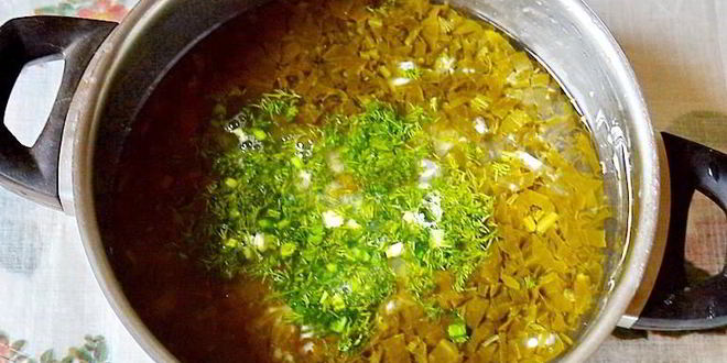 Рецепт холодника из щавеля на кефире