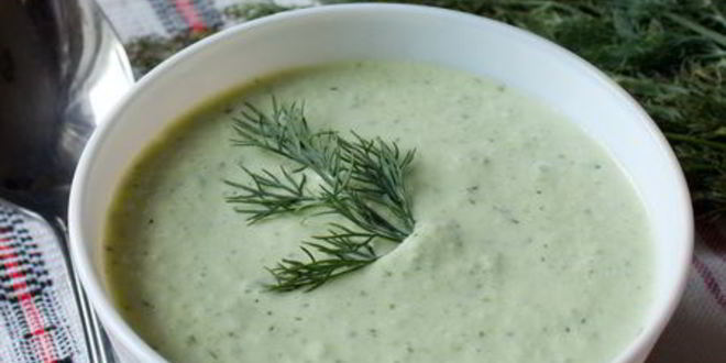 Рецепт холодного сливочного супа из огурца