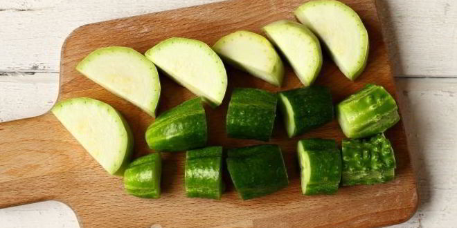 Рецепт холодного супа из огурца и цуккини