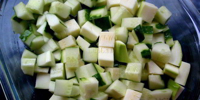 Рецепт огуречно-кабачкового холодный суп с моцареллой