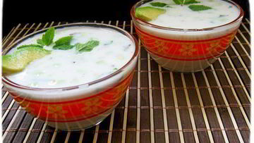 Рецепт Таратора с авокадо и мятой