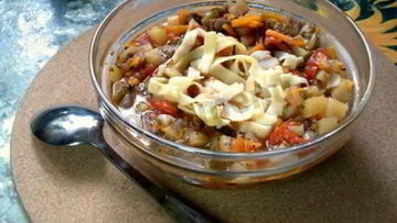 Рецепт Лагмана на костре в казане