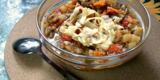 Рецепт лагмана на костре в казане