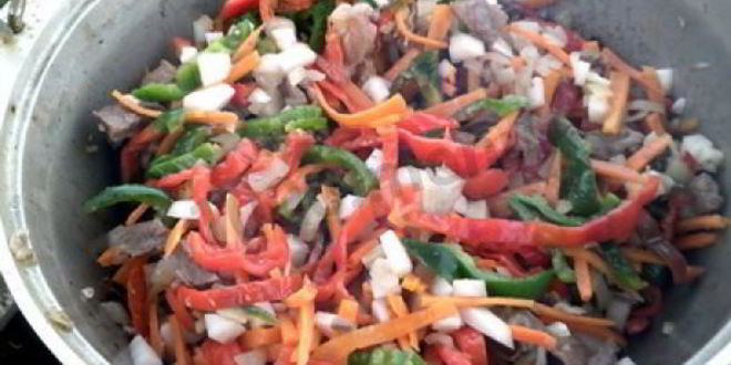 Рецепт лагмана на костре в казане