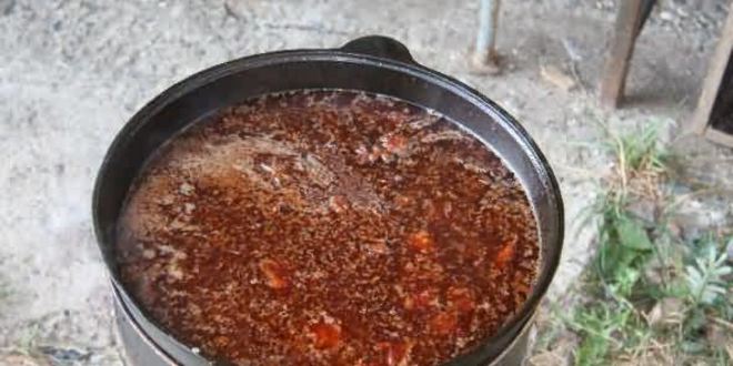 Рецепт лагмана на костре