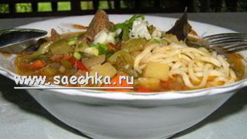 Рецепт Лагмана по-узбекски