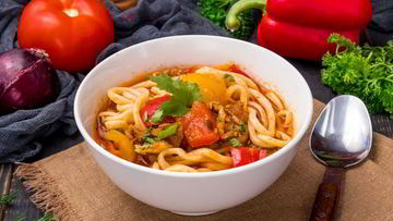 Рецепт Лагмана с курицей и баклажанами