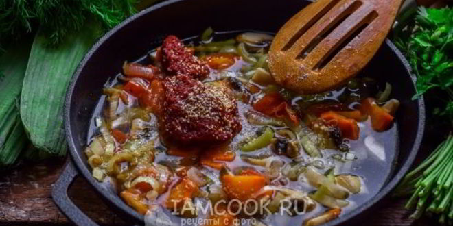 Рецепт постного лагмана