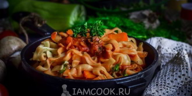 Рецепт постного лагмана