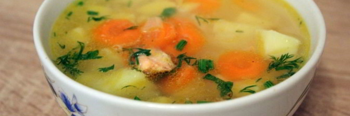 Рецепт Легкого супа из форели с картофелем